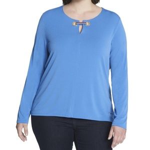 Tommy Hilfiger Womens Plus Cambridge Top